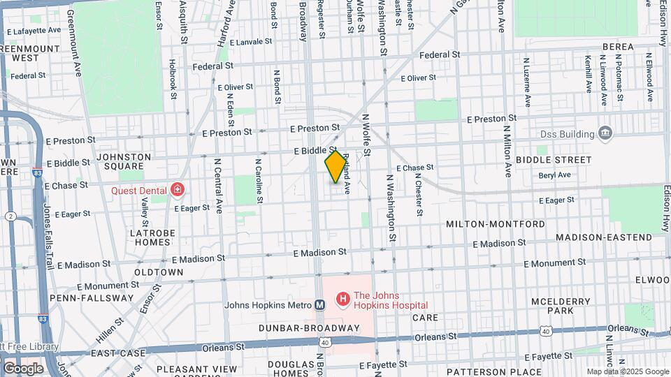 1017 McDonogh St Map and Location Details