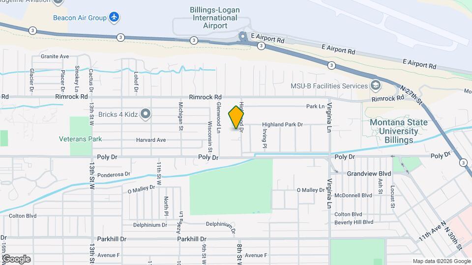 2614 Highwood Dr, Unit North Map and Location Details