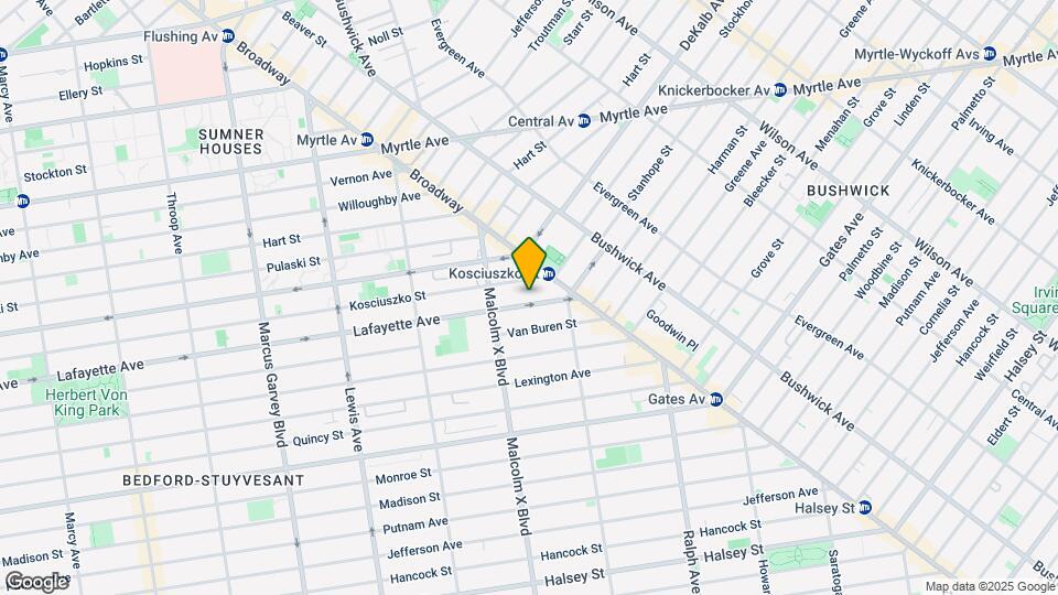 1067 Lafayette Ave Map and Location Details