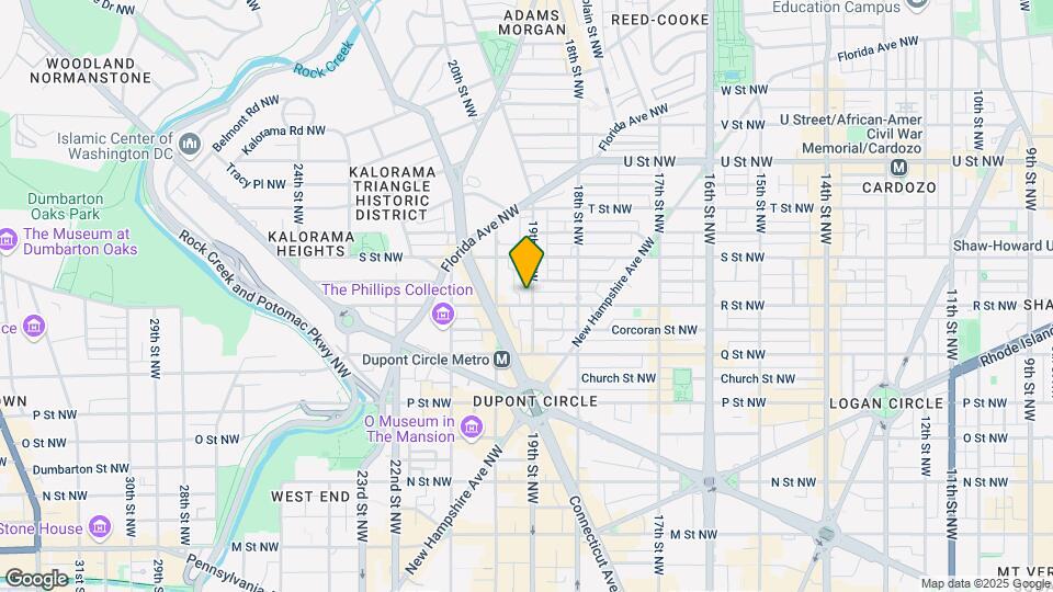 1704 19th St NW Map and Location Details