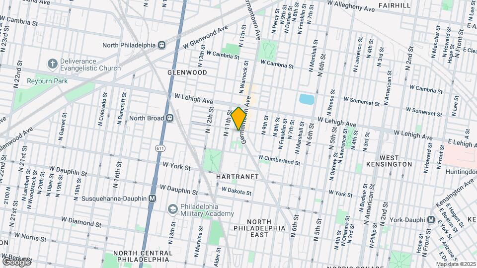 2556 Germantown Ave Mapa y Detalles de la Ubicación