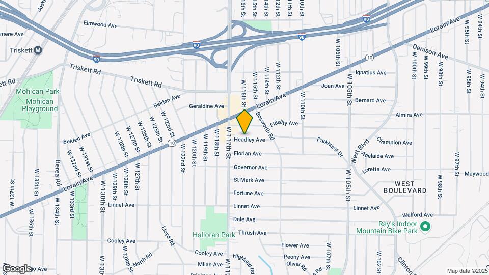 11508 Headley Ave Map and Location Details