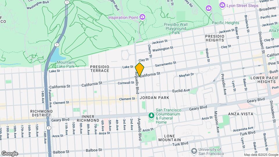 300-306 Arguello Blvd Map and Location Details