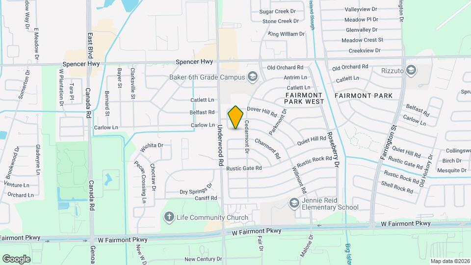 9734 Willmont Rd Map and Location Details