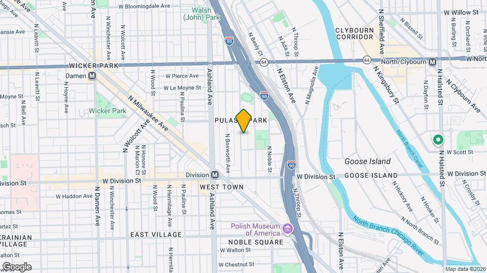 1329 N Greenview Ave, Unit J04P Map and Location Details