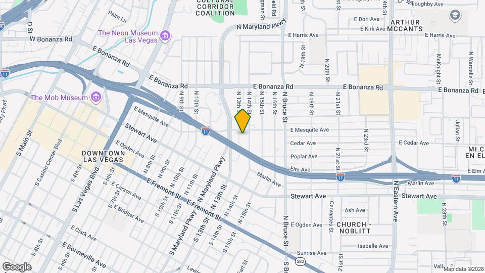 378 N 13th St Map and Location Details