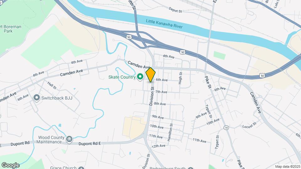 606 Division St Map and Location Details