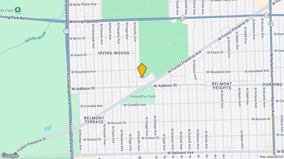 3618 N Osage Ave Map and Location Details