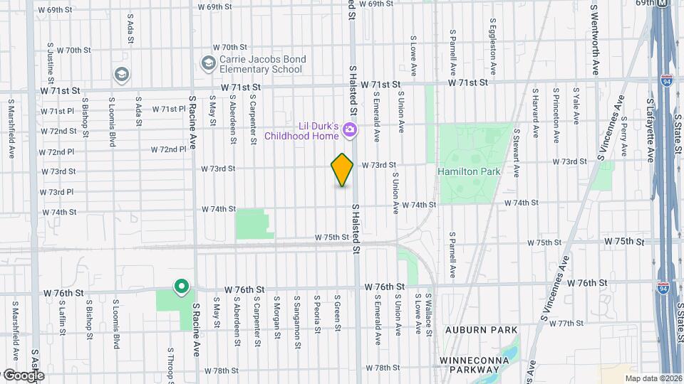 7337 S Green St, Unit Unit #2 Map and Location Details