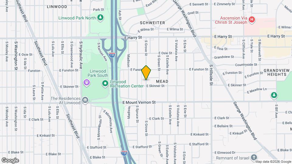 1853 S Grove St Map and Location Details