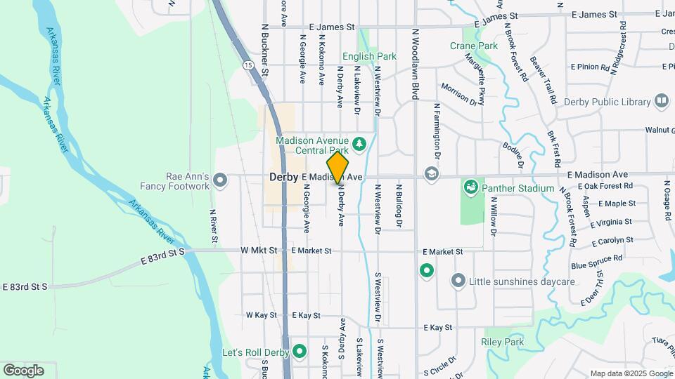 427 N Derby Ave Mapa y Detalles de la Ubicación