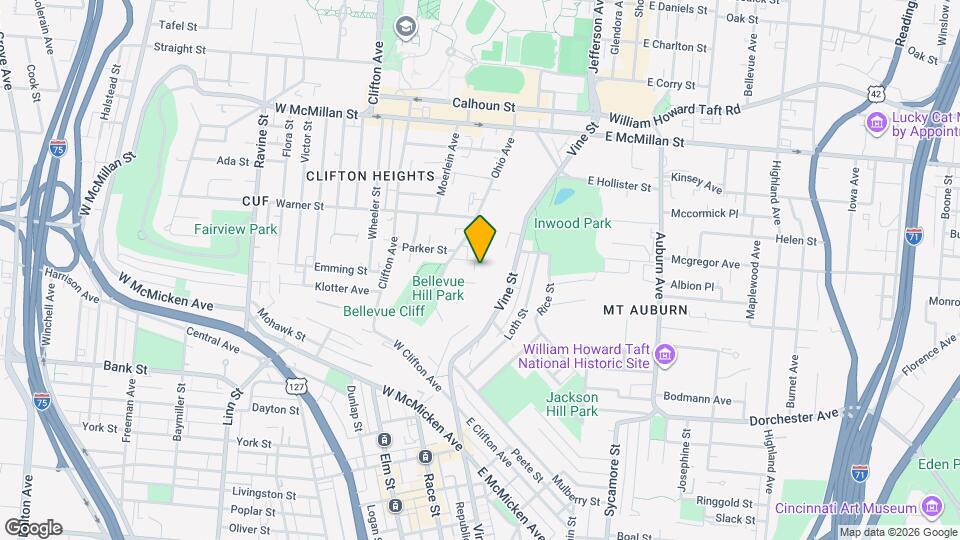 2210 Eureka Ter Map and Location Details