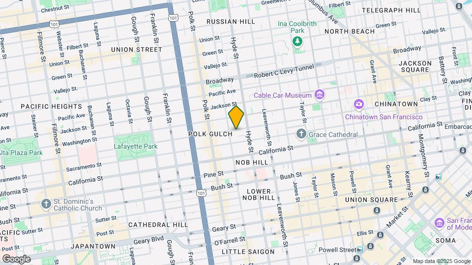 1565 Clay St Map and Location Details