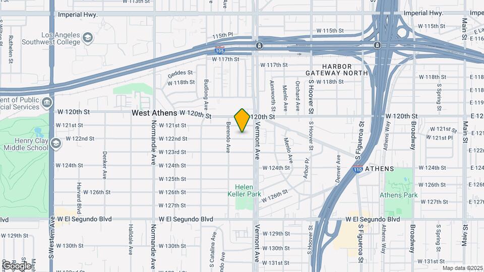 1029 W 122nd St Map and Location Details