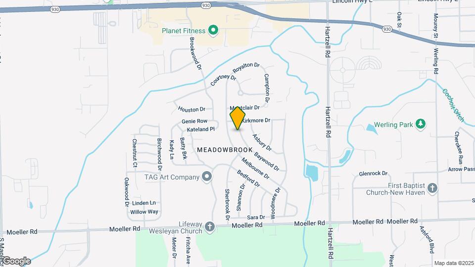 1206 Baywood Dr Map and Location Details