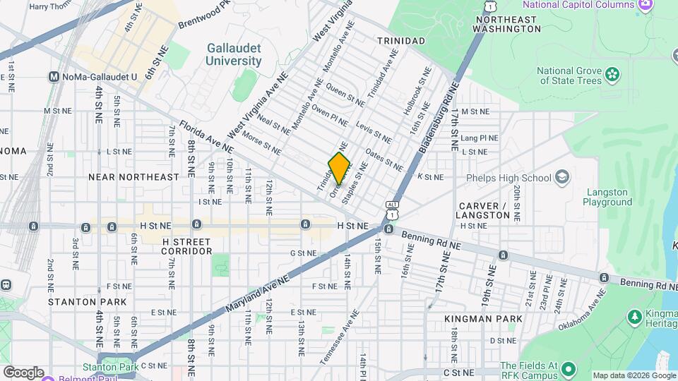 1127 Orren St NE Map and Location Details