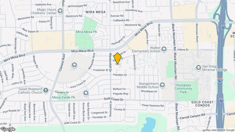 10559 Westonhill Dr Map and Location Details
