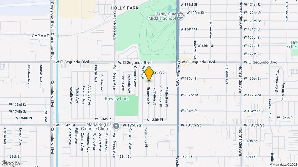 13018 Gramercy Pl Mapa y Detalles de la Ubicación