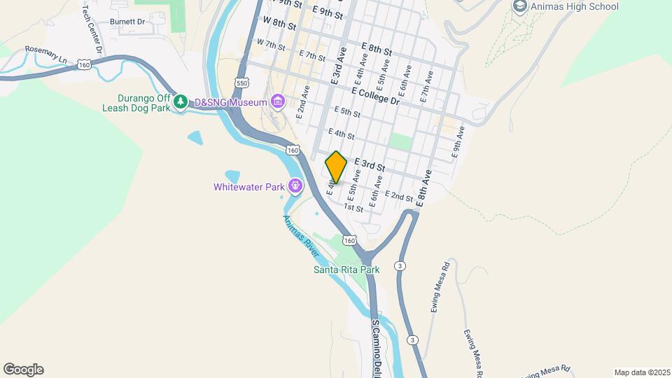 146 E 4th Ave Map and Location Details