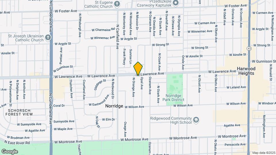 7839 W Lawrence Ave Map and Location Details