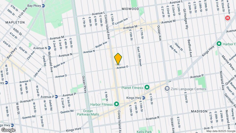 1113 Avenue O Map and Location Details