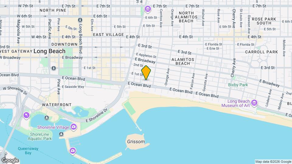 1027 1/2 E Ocean Blvd Map and Location Details