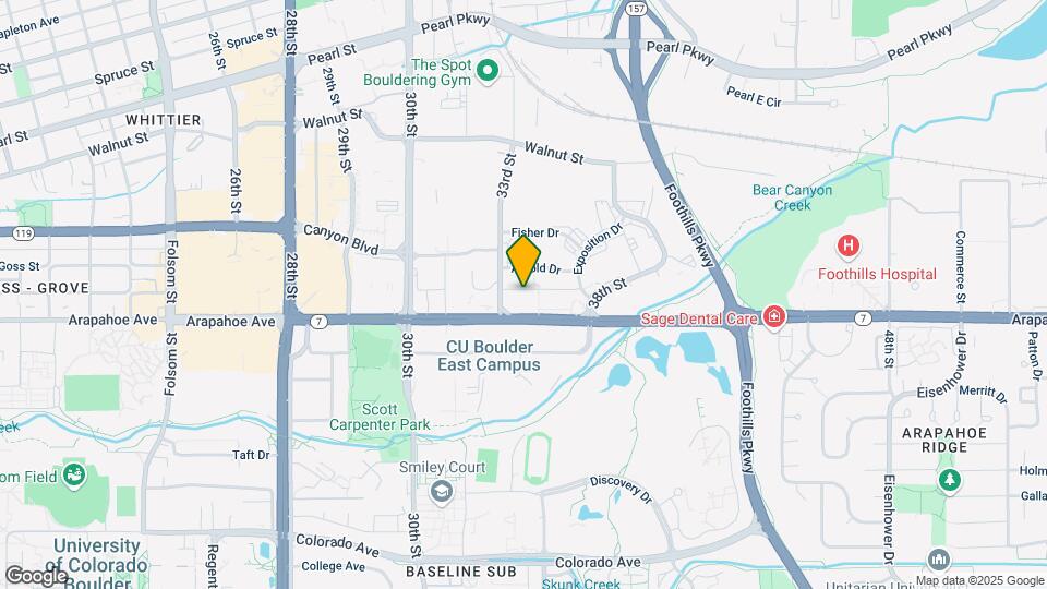 3301 Arapahoe Ave Map and Location Details