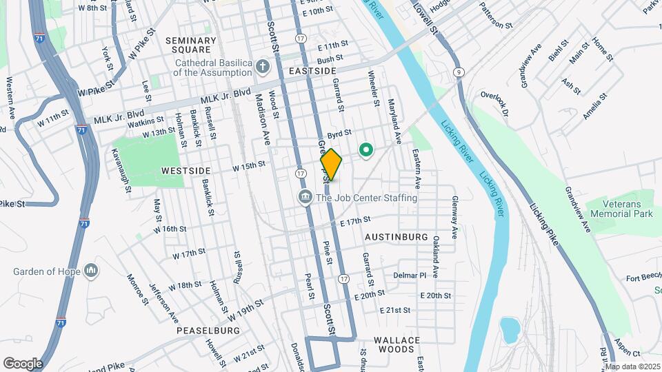 1540 Greenup St Map and Location Details