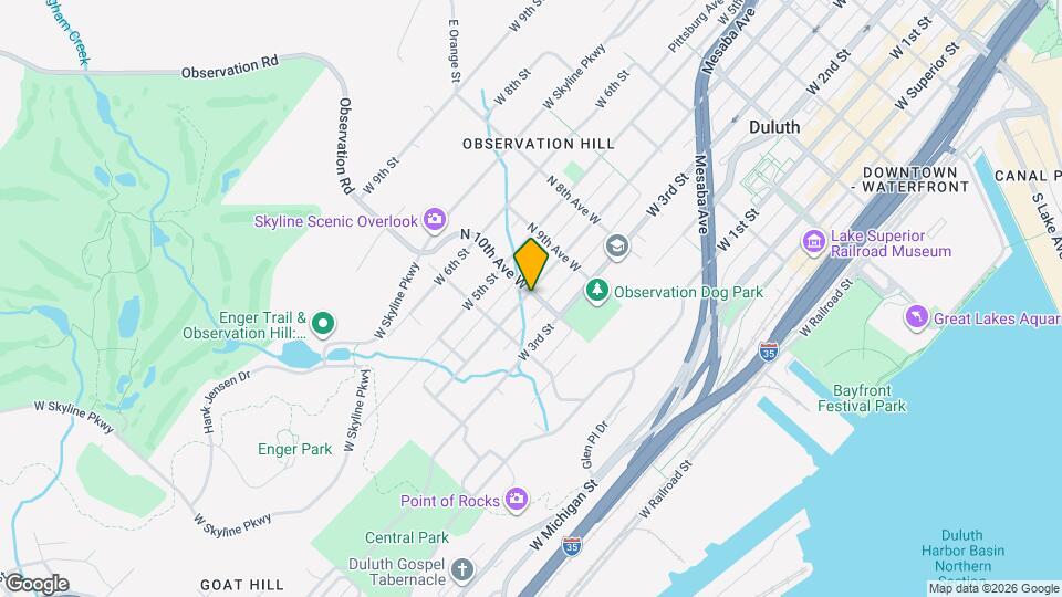 325 N 10th Ave W Map and Location Details