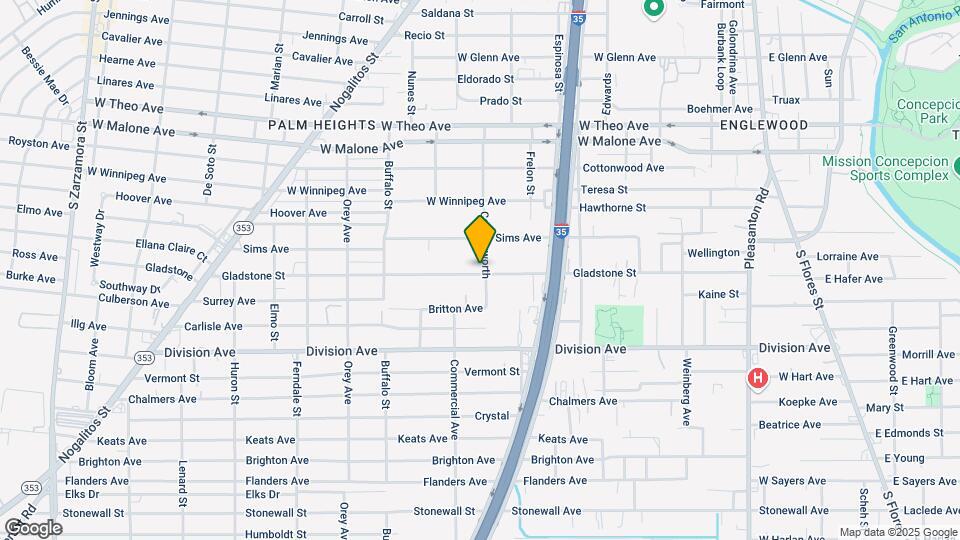 603 Gladstone Ave Map and Location Details