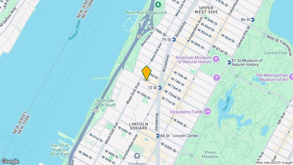 252 W 72nd St Map and Location Details