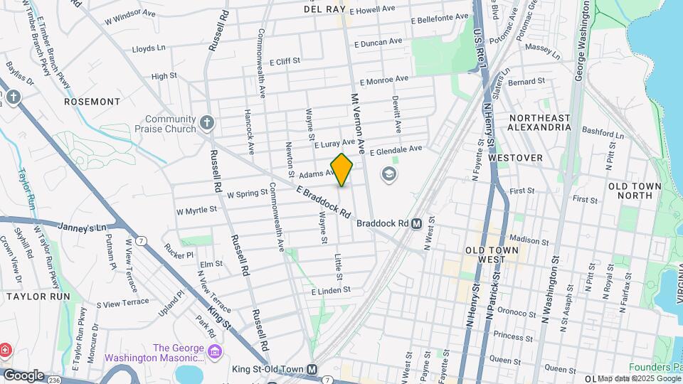 905 Little St Map and Location Details