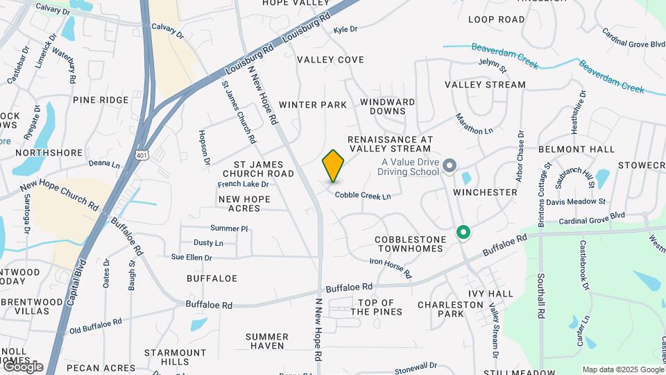 4401 Cobble Creek Ln Map and Location Details