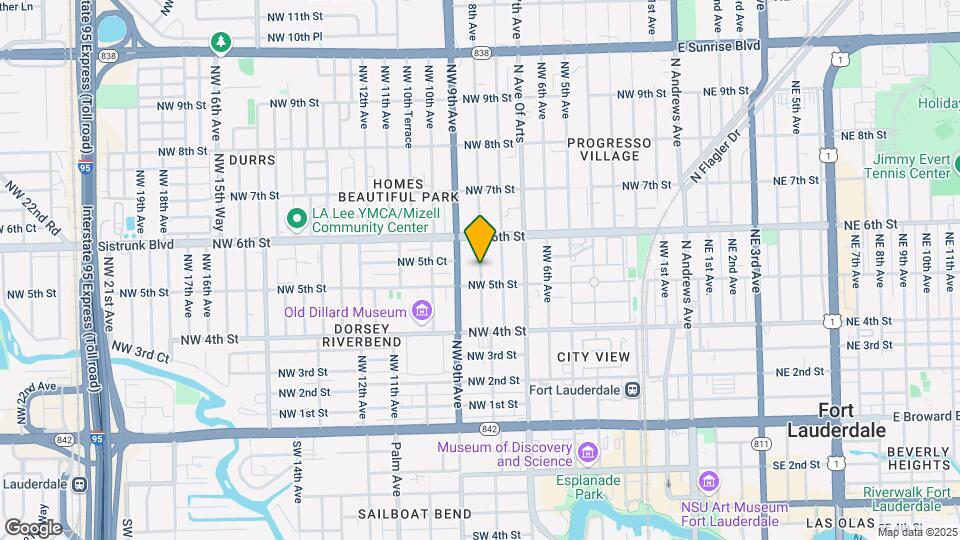 511 NW 8th Ave Map and Location Details
