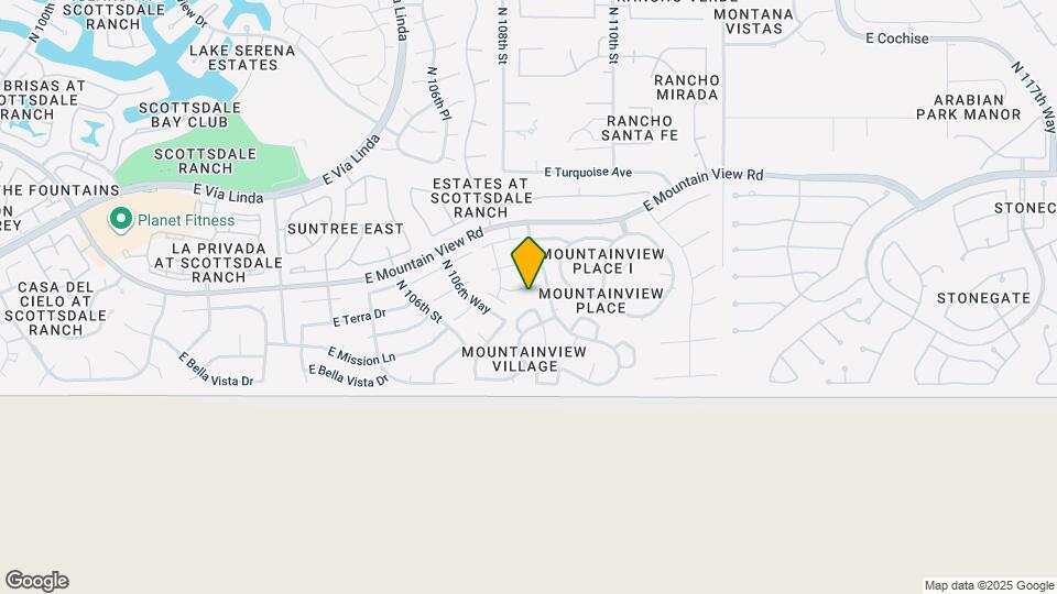10741 E Palomino Rd Map and Location Details