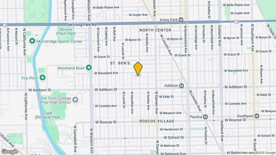 3638 N Hoyne Ave, Unit 1 Mapa y Detalles de la Ubicación
