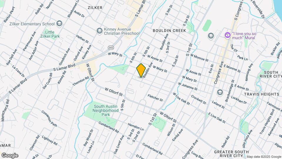 900 W Live Oak St Map and Location Details