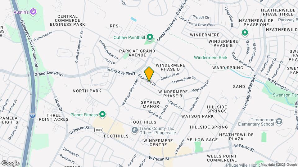 16221 Edgemere Dr Map and Location Details