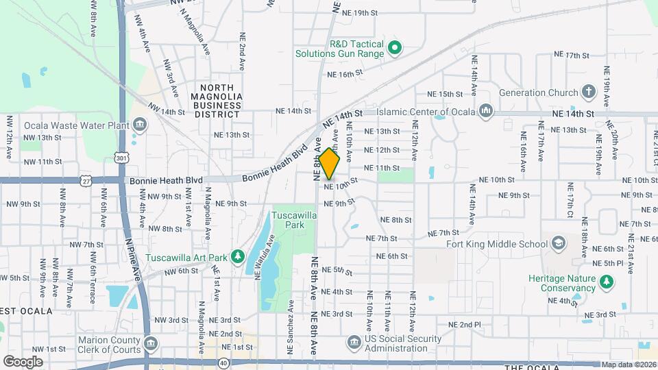 821 NE 10th St Map and Location Details