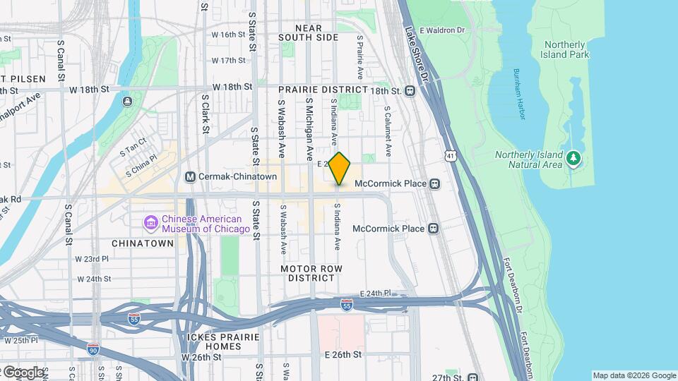 2153 S Indiana Ave Mapa y Detalles de la Ubicación
