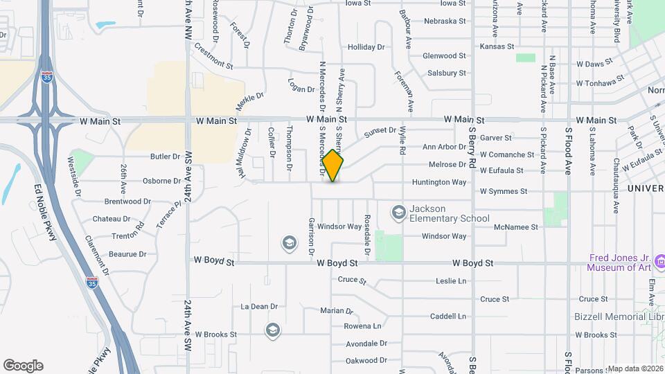 1530 Melrose Dr Map and Location Details