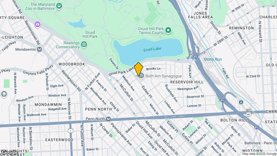 2511 Eutaw Pl Map and Location Details