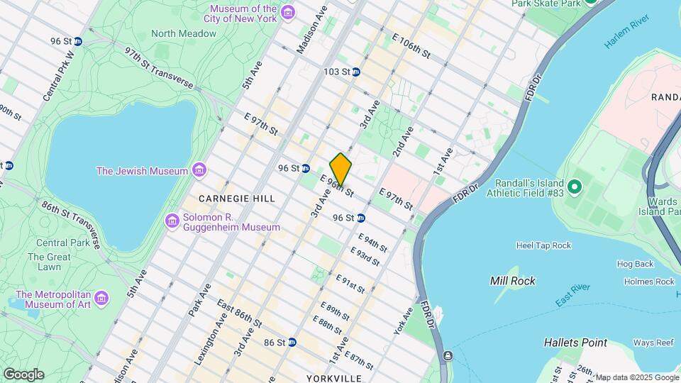 204 E 96th St Map and Location Details