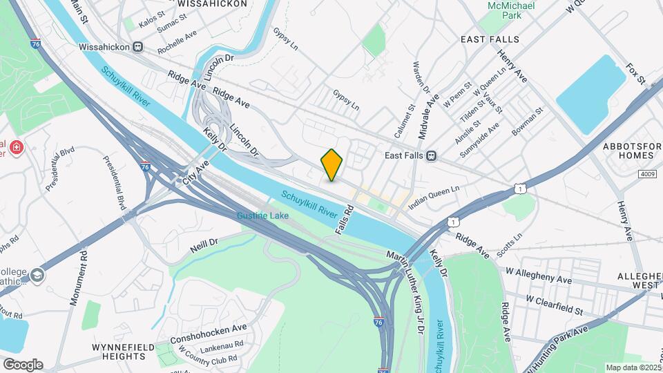 Falls Bridge Lofts Mapa y Detalles de la Ubicación