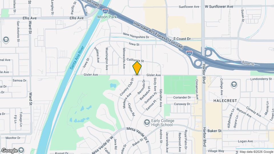 1733 Gisler Ave Map and Location Details