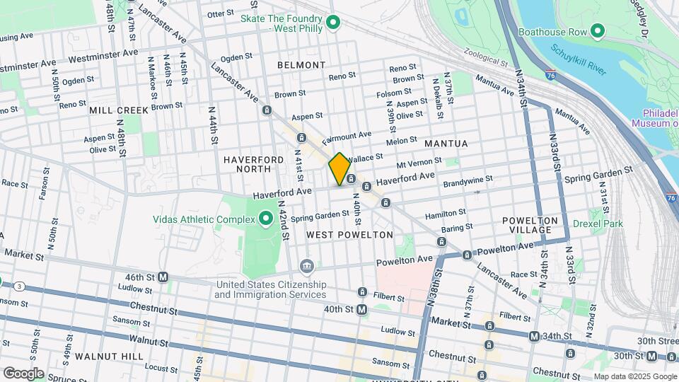 4028 Haverford Ave Map and Location Details