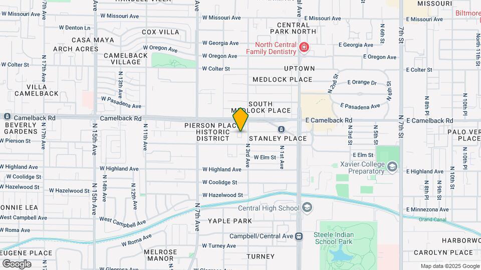 307 W Mariposa St Mapa y Detalles de la Ubicación
