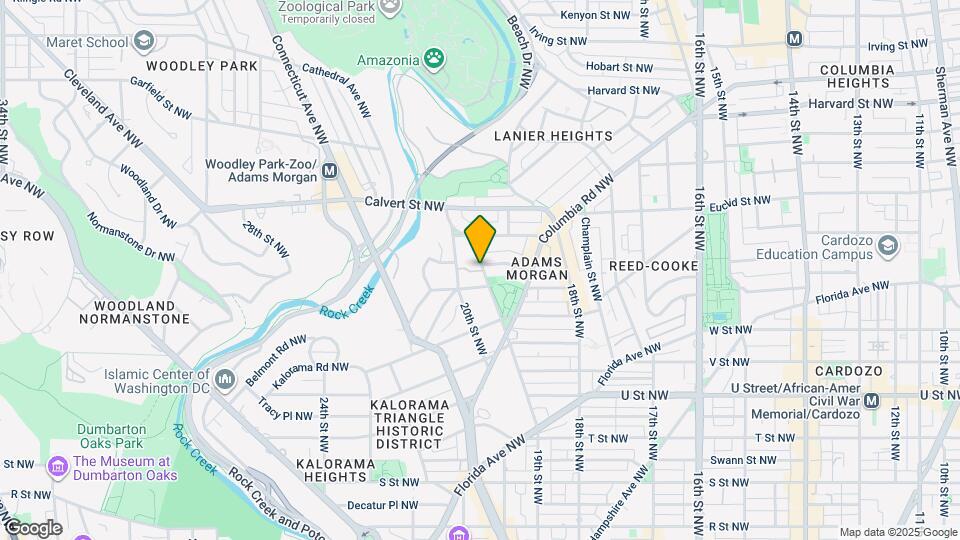 1901 Kalorama Rd NW Map and Location Details