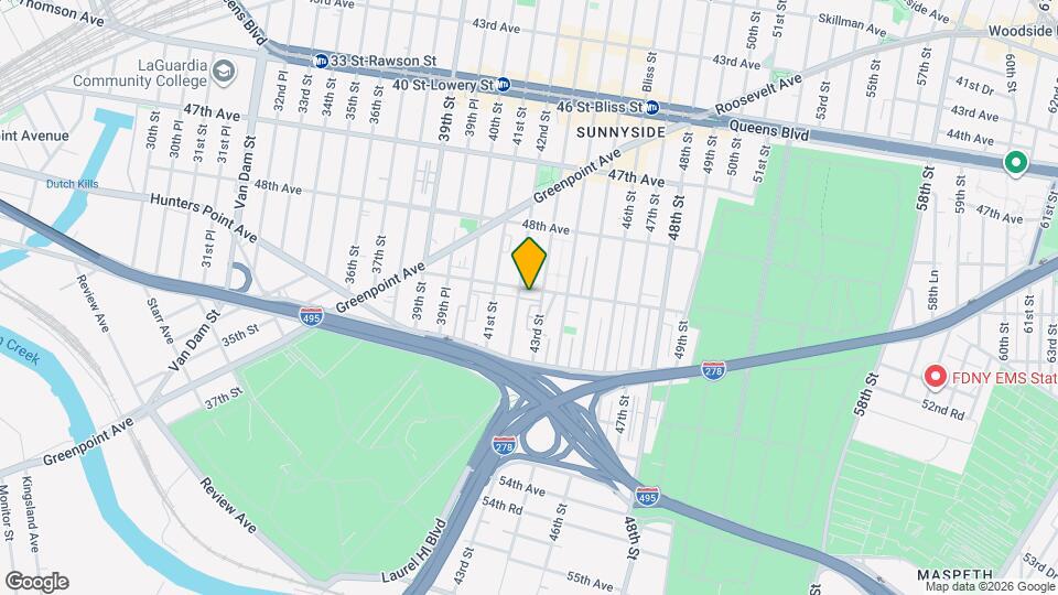 42-10 50th Ave Map and Location Details