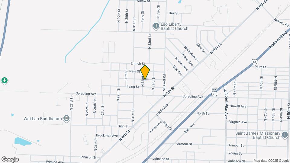 3204 Russell St Map and Location Details